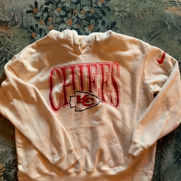 Nike Tops - Nike White and Red Chiefs Hoodie